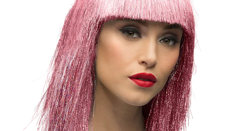 Boland Pruik Crazy roze