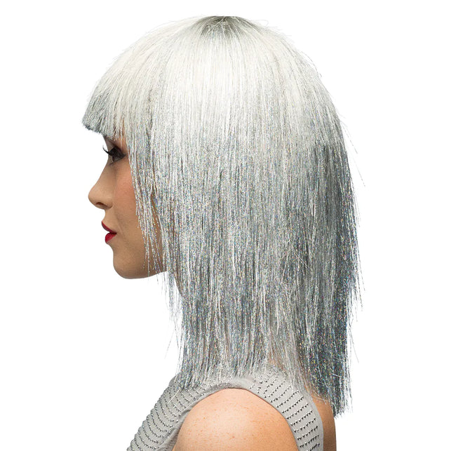 Boland Pruik Crazy zilver