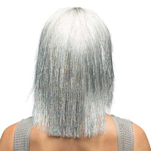 Boland Pruik Crazy zilver