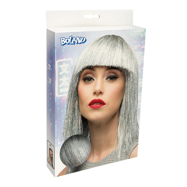Boland Pruik Crazy zilver