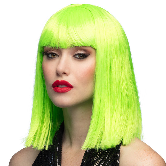 Boland Pruik Dance neon groen