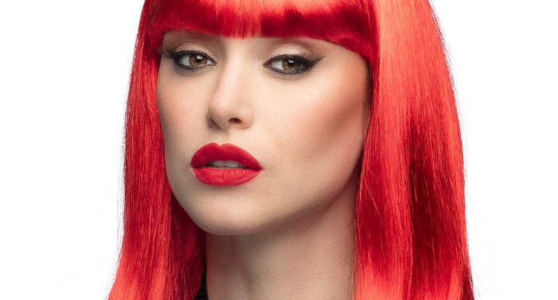 Boland Pruik Dance neon rood