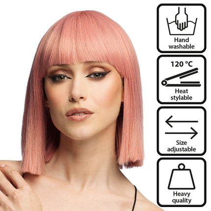 Boland Pruik Djamilla coral pink