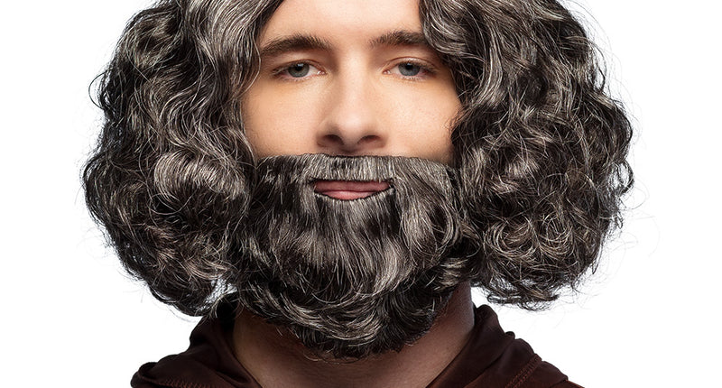 Boland Pruik Joseph grijs met baard