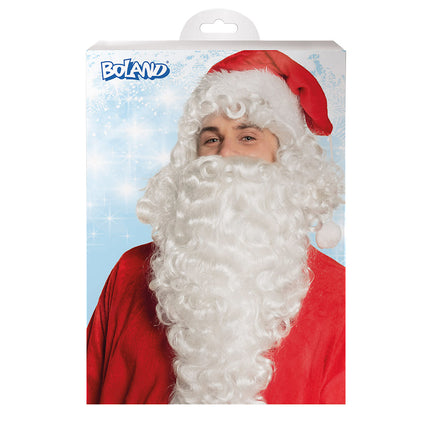 Boland Pruik Kerstman met lange baard