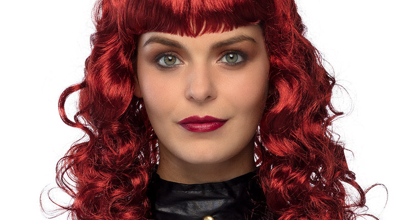 Boland Pruik Lady Steampunk rood