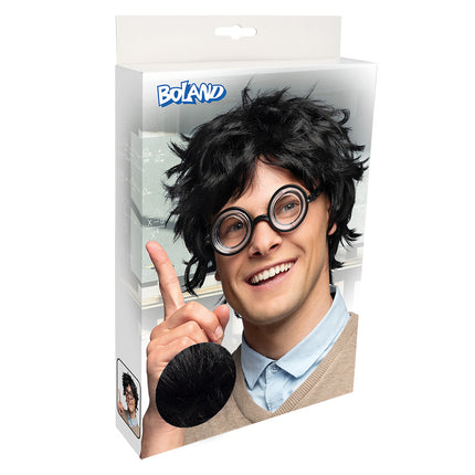 Boland Pruik Nerd zwart PIx2