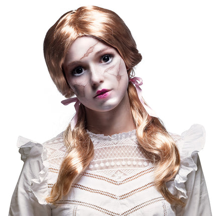 Boland Pruik Schoolmeisje strawberry blond