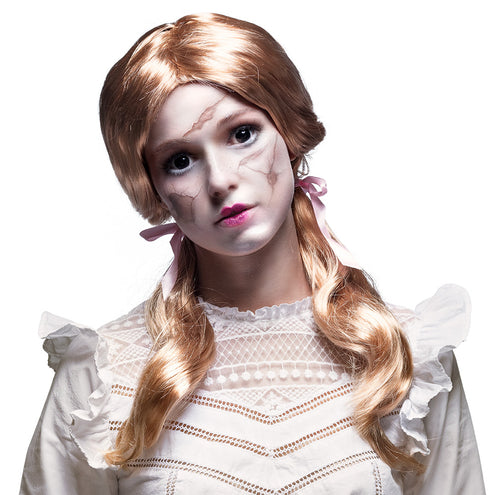 Boland Pruik Schoolmeisje strawberry blond