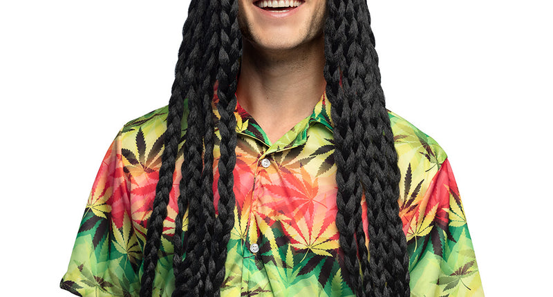 Boland Pruik Soul rebel lang zwart