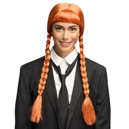 Pruik Stalker oranje