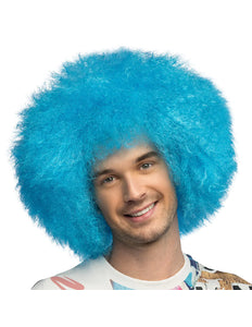 Boland Pruik Sugar afro neon blauw