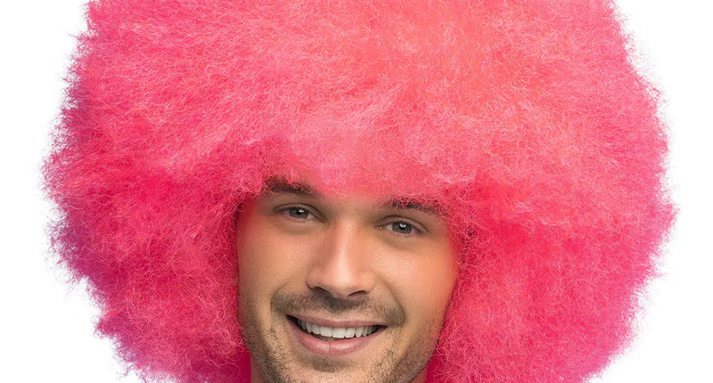 Boland Pruik Sugar afro neon roze