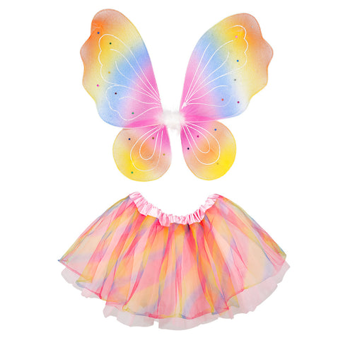 Boland Regenboog fee verkleed set kind