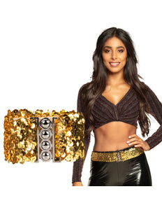 Boland Riem Pailletten goud