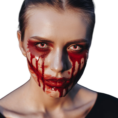 Boland Rode Halloween contactlenzen Blood splatter (3 maanden)