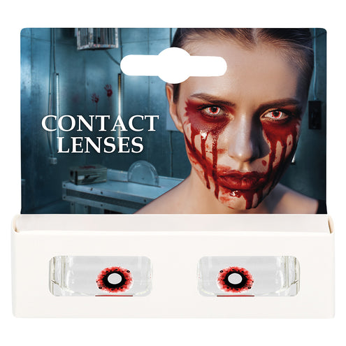 Boland Rode Halloween contactlenzen Blood splatter (3 maanden)