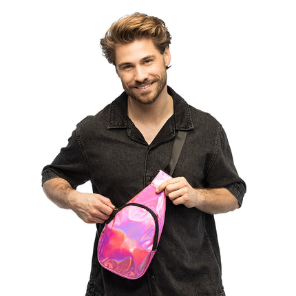 Boland Roze crossbody tas Holo (holografisch)