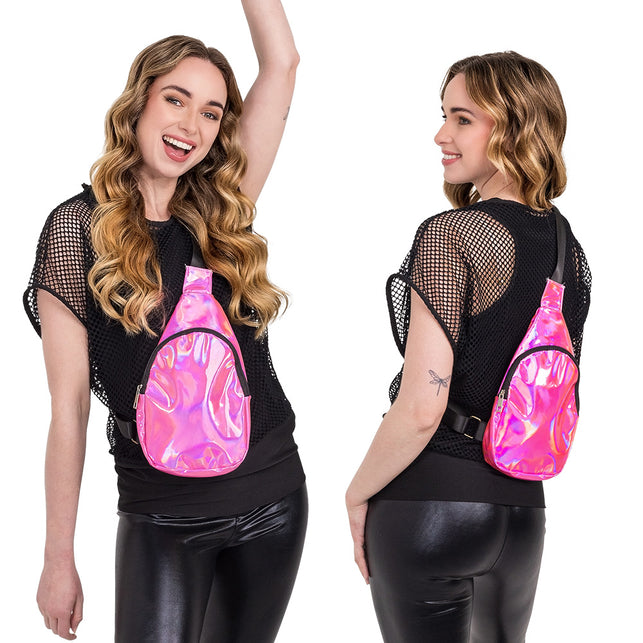 Boland Roze crossbody tas Holo (holografisch)