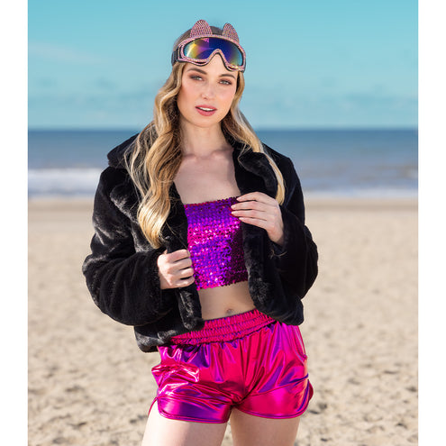 Boland Roze party skibril Glam cat (apres-ski)