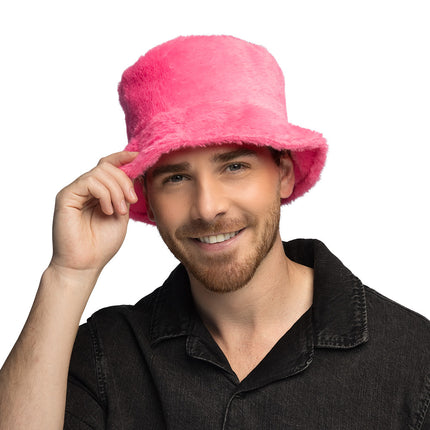 Boland Roze pluche bucket hat Rave (festival)