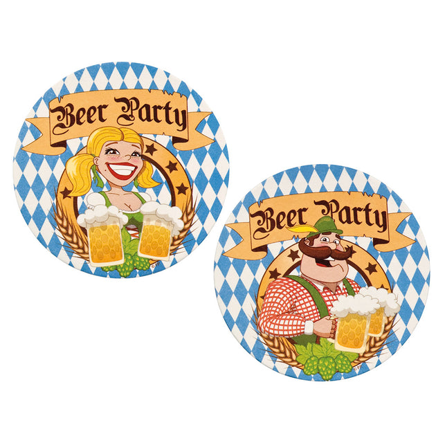 Boland Set 10 bierviltjes 'Beer party'