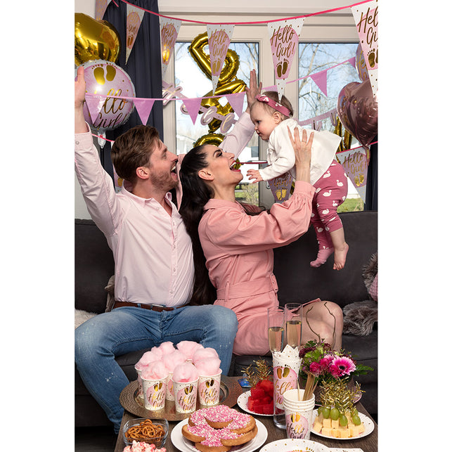 Boland Set 10 papieren bekertjes 'Hello girl!'