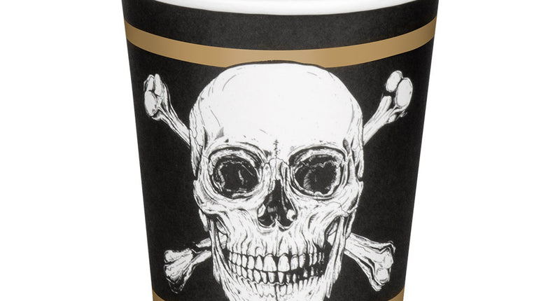 Boland Set 10 papieren bekertjes Piraten