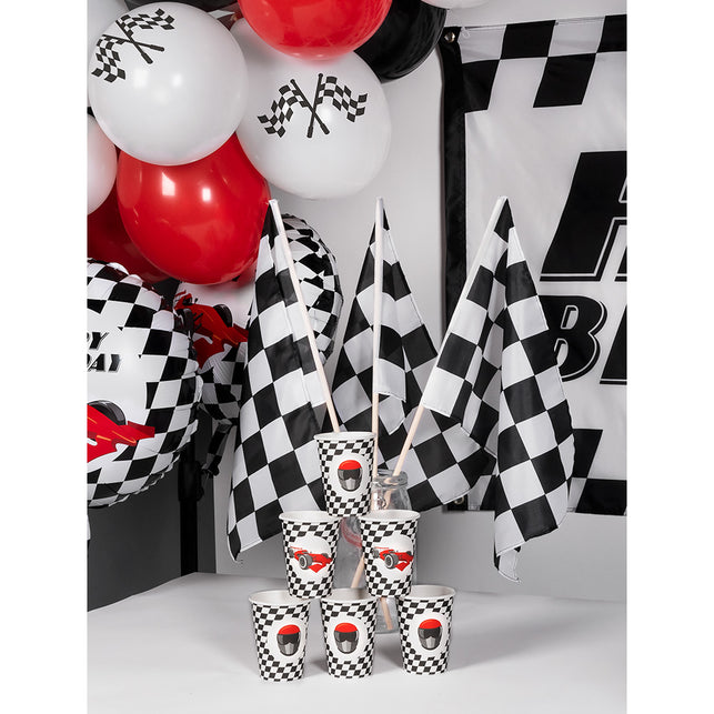 Boland Set 10 papieren bekertjes Racing