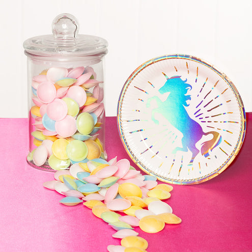 Boland Set 10 papieren bordjes Eenhoorn