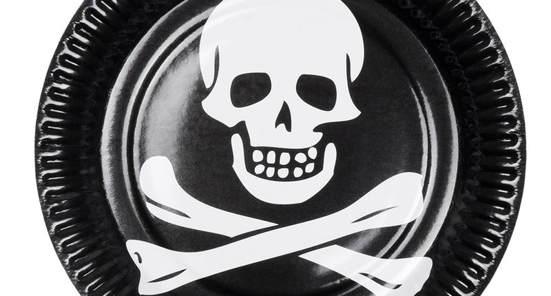 Boland Set 10 papieren bordjes Piraten classic