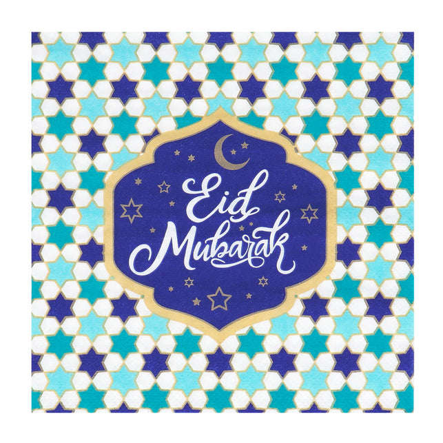 Boland Set 20 papieren servetten 'Eid Mubarak'