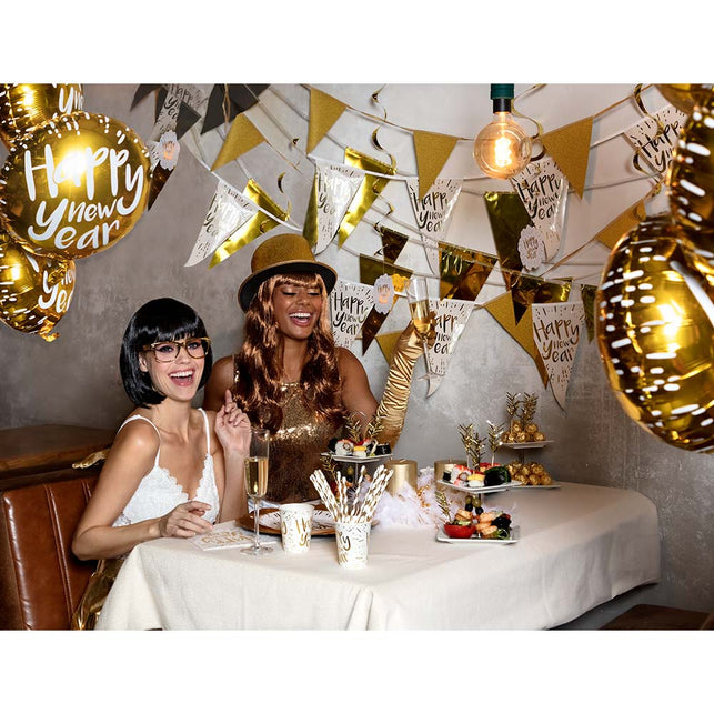 Boland Set 20 papieren servetten 'Happy new year'