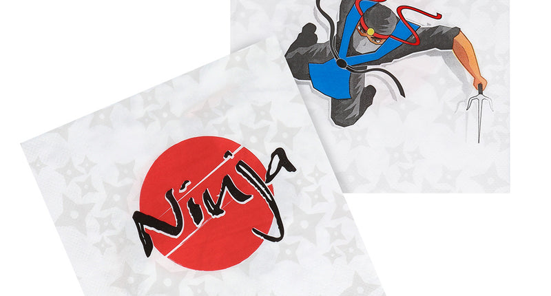 Boland Set 20 papieren servetten 'Ninja'