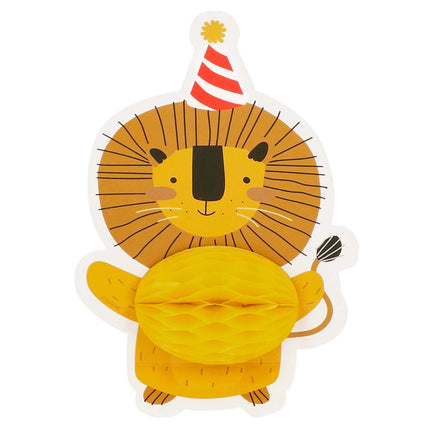 Boland Set 4 honingraat tafeldecoraties Safari