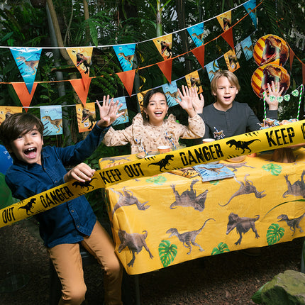 Boland Set 4 papieren feestzakjes T-rex