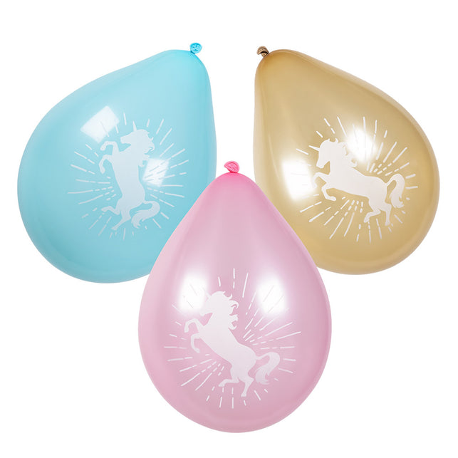 Boland Set 6 latex ballonnen Eenhoorn