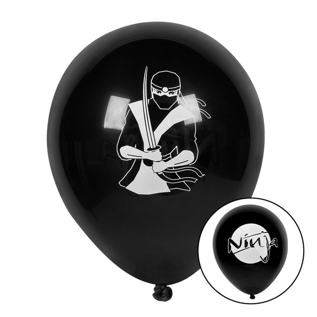 Boland Set 6 latex ballonnen 'Ninja'