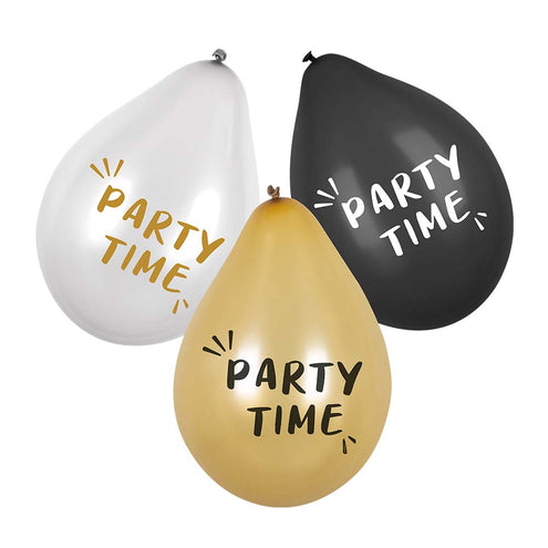 Boland Set 6 latex ballonnen 'Party time'