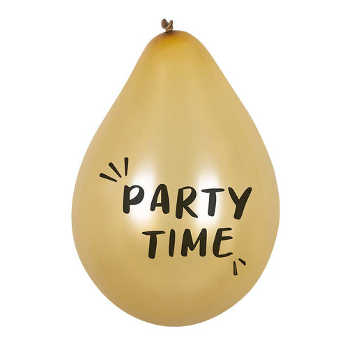 Boland Set 6 latex ballonnen 'Party time'