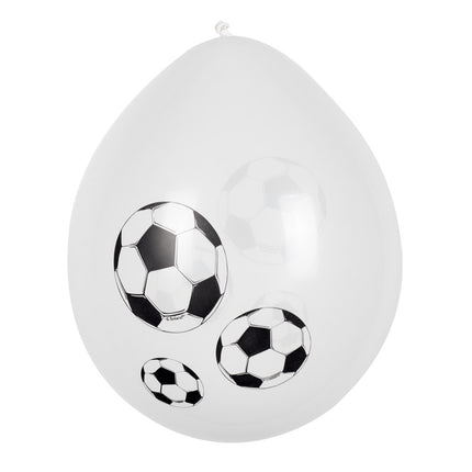 Boland Set 6 latex ballonnen Voetbal
