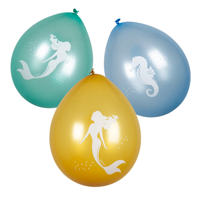 Boland Set 6 latex ballonnen Zeemeermin