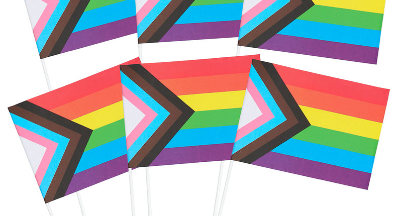 Boland Set 6 papieren zwaaivlaggen Progress