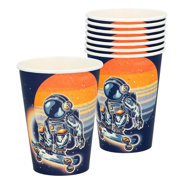 Boland Set 8 papieren bekertjes Space