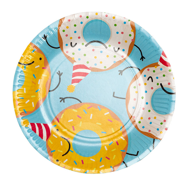 Boland Set 8 papieren bordjes Donut