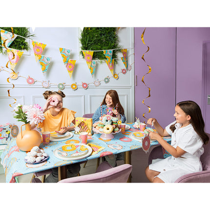 Boland Set 8 papieren bordjes Donut