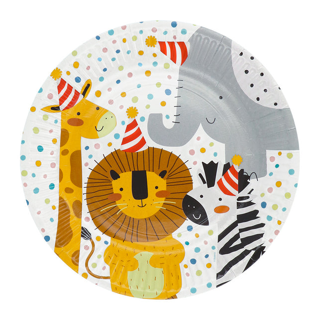 Boland Set 8 papieren bordjes Safari