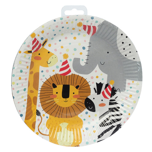 Boland Set 8 papieren bordjes Safari