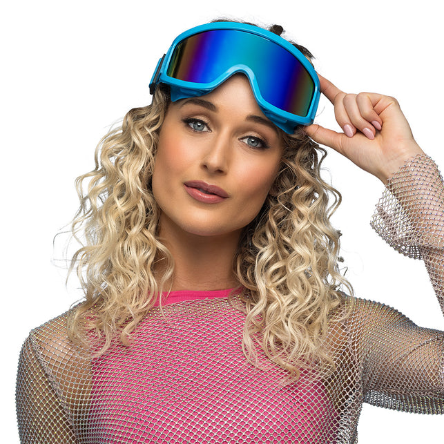 Boland Skibril neon blauw unisex