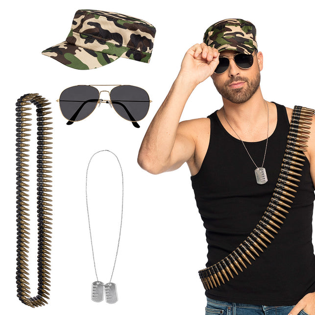 Boland Soldaat accessoires verkleed set leger